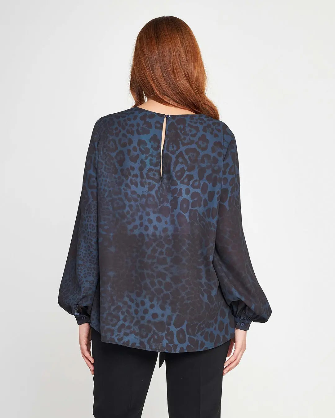 Casacca animalier Blu DORABELLA