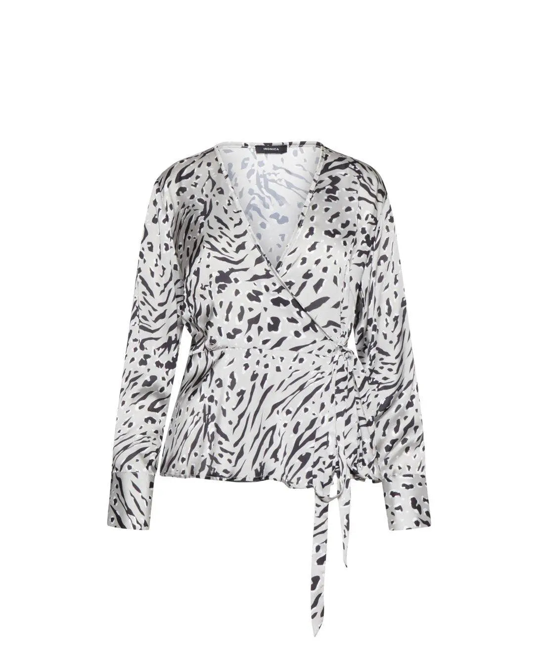 Casacca animalier VERDE-NERO IRONICA