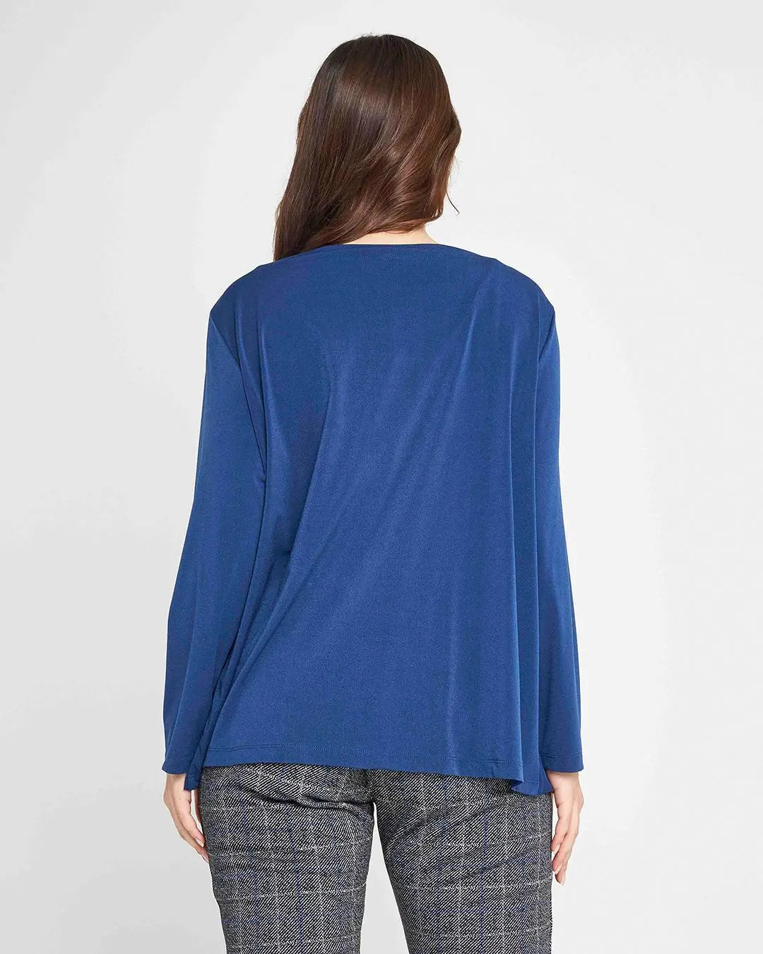 Casacca balze BLU DORABELLA PIU'