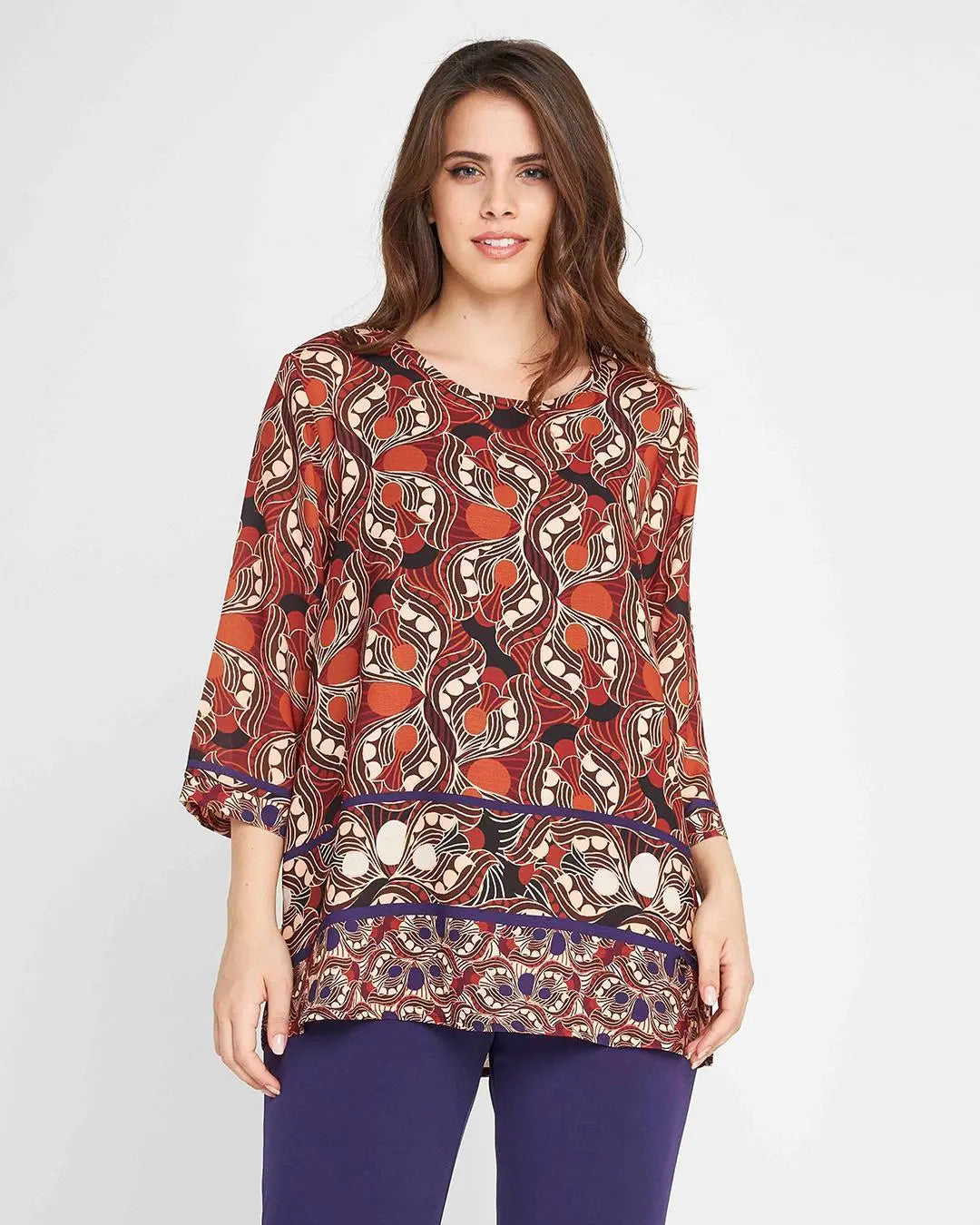 Casacca etnica Marrone DORABELLA PIU'