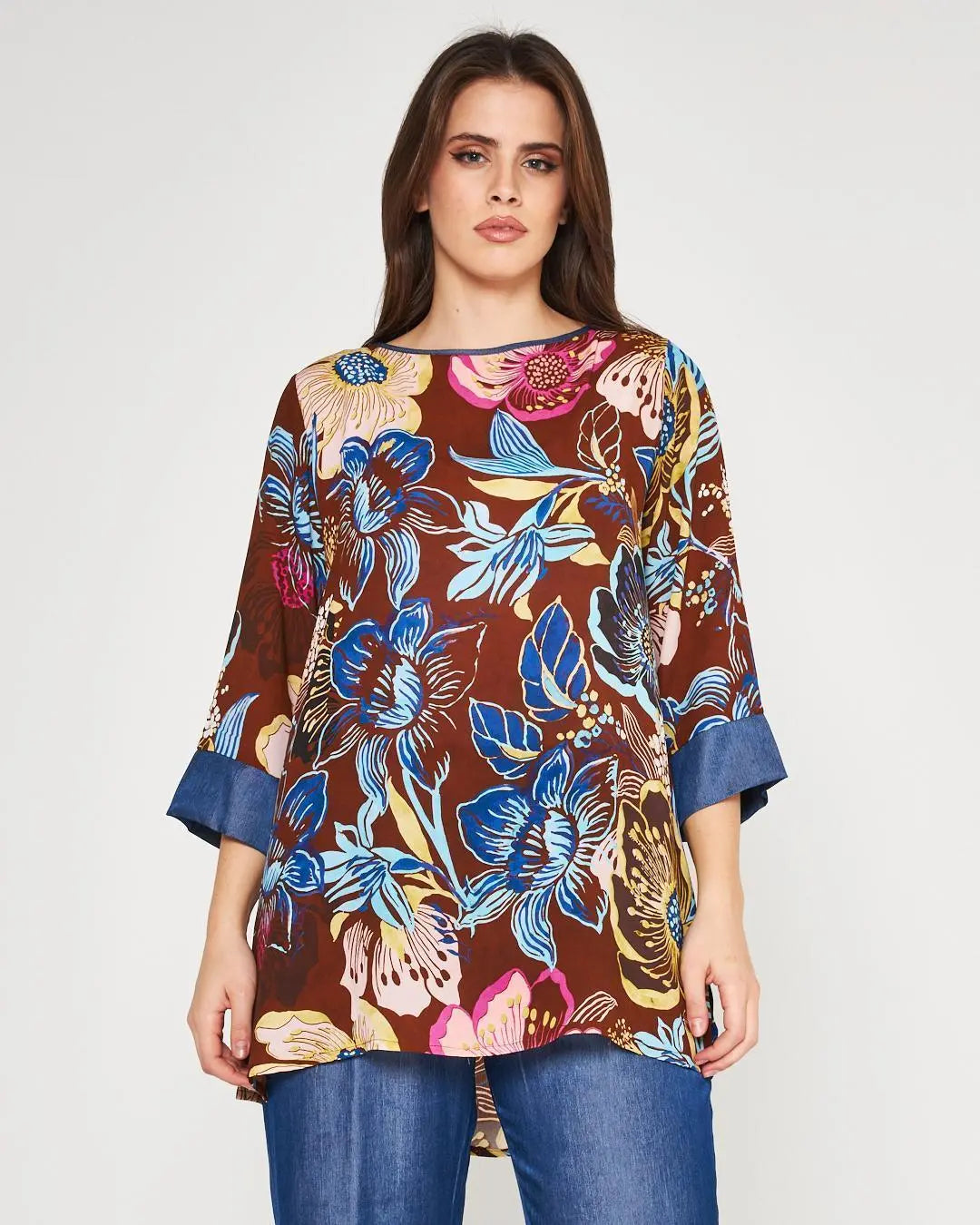 Casacca fantasia Marrone DORABELLA PIU' 47