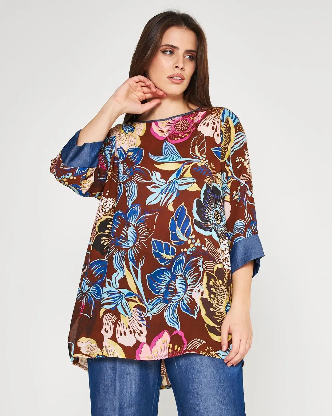 Casacca fantasia Marrone DORABELLA PIU'