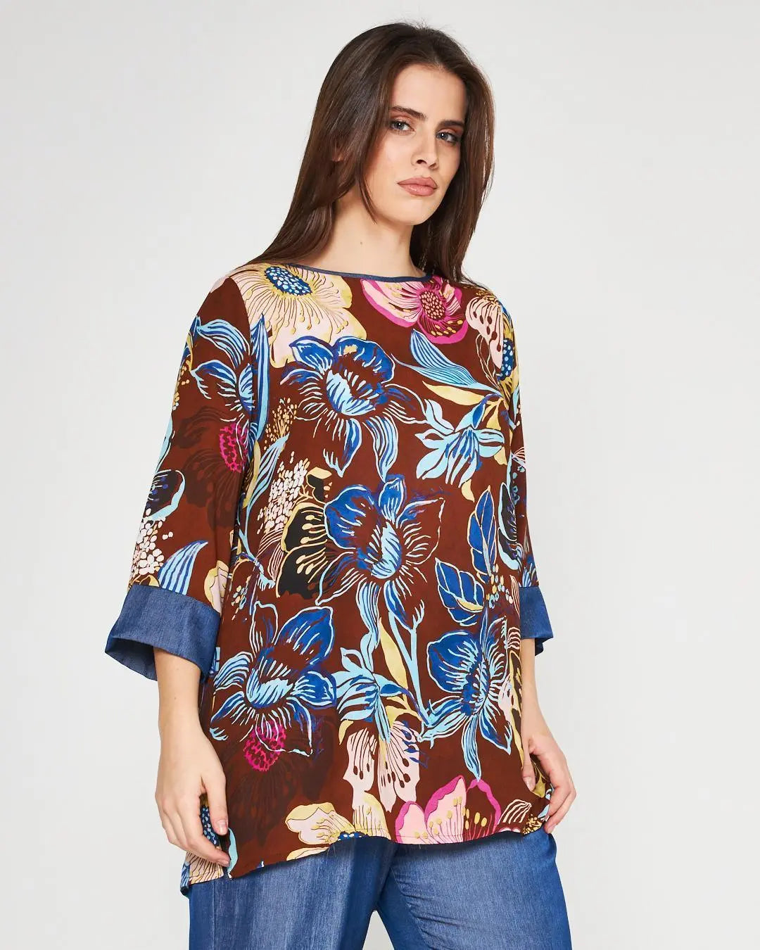 Casacca fantasia Marrone DORABELLA PIU'