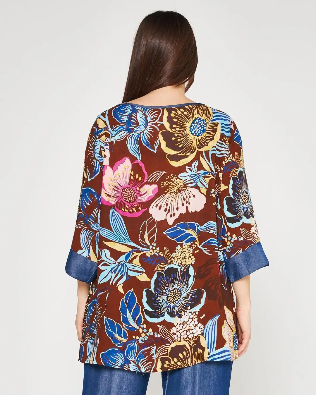 Casacca fantasia Marrone DORABELLA PIU'