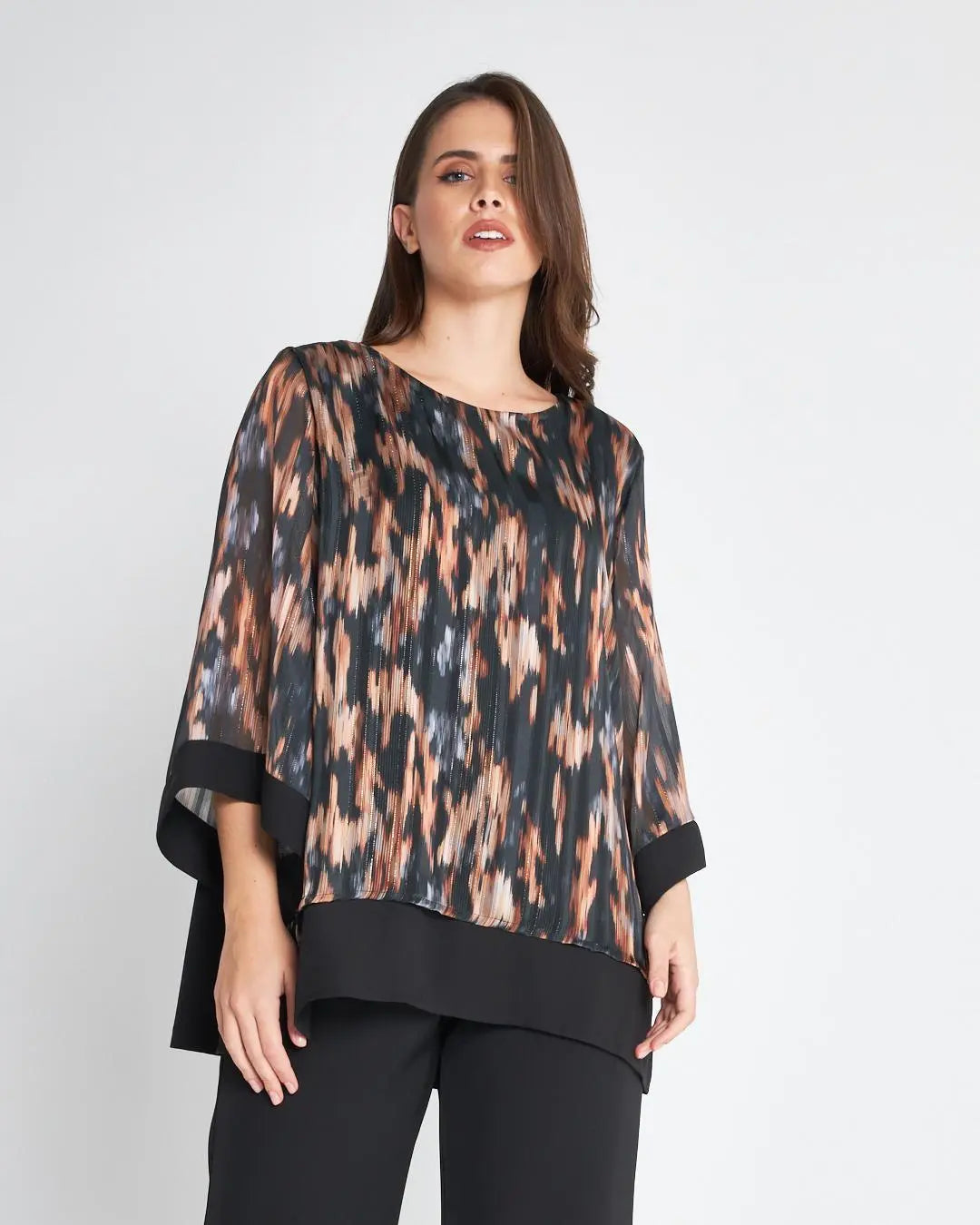 Casacca fantasia NERO DORABELLA PIU'