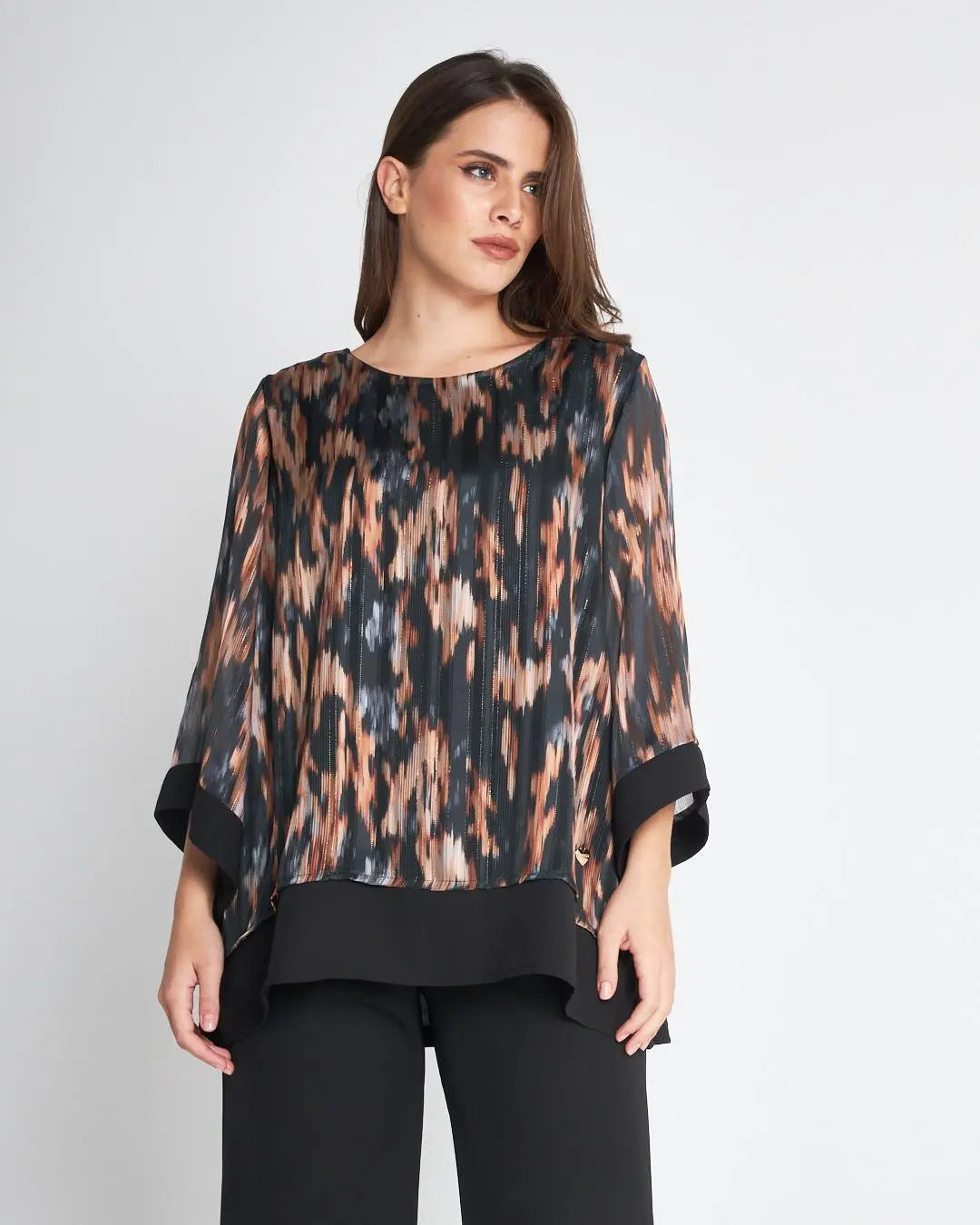 Casacca fantasia NERO DORABELLA PIU'