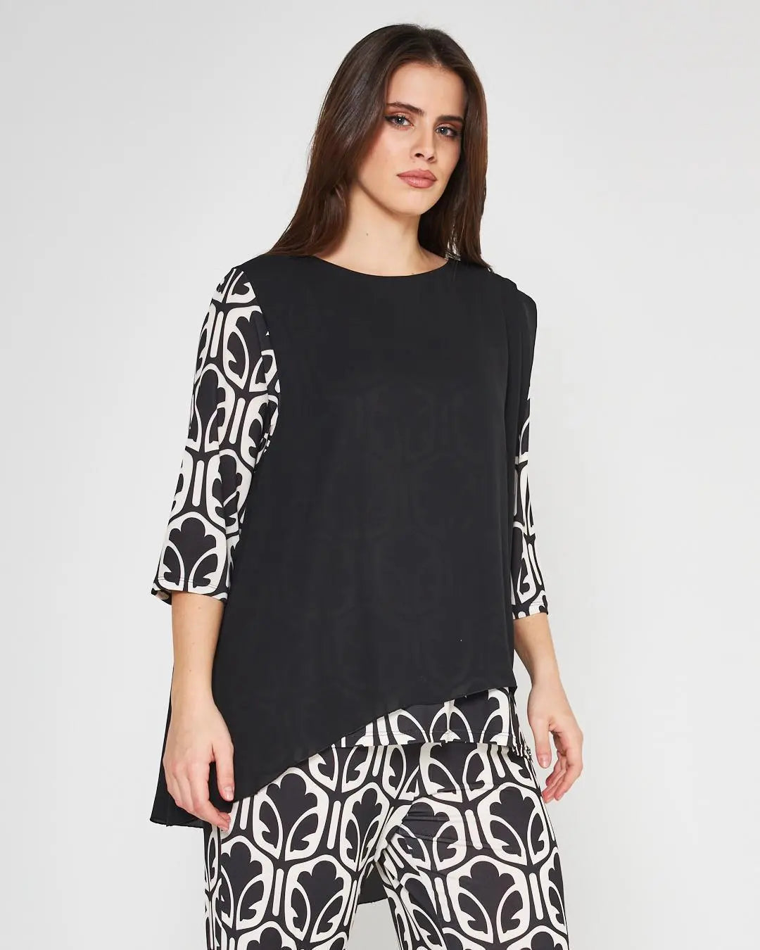 Casacca fantasia NERO DORABELLA PIU'