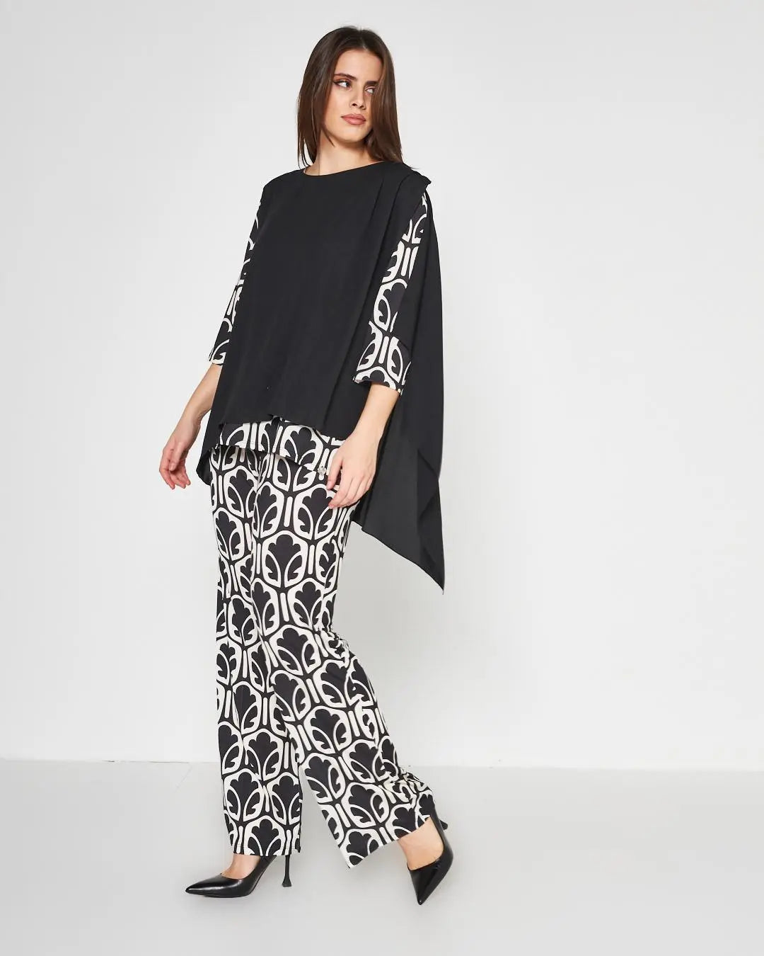 Casacca fantasia NERO DORABELLA PIU'