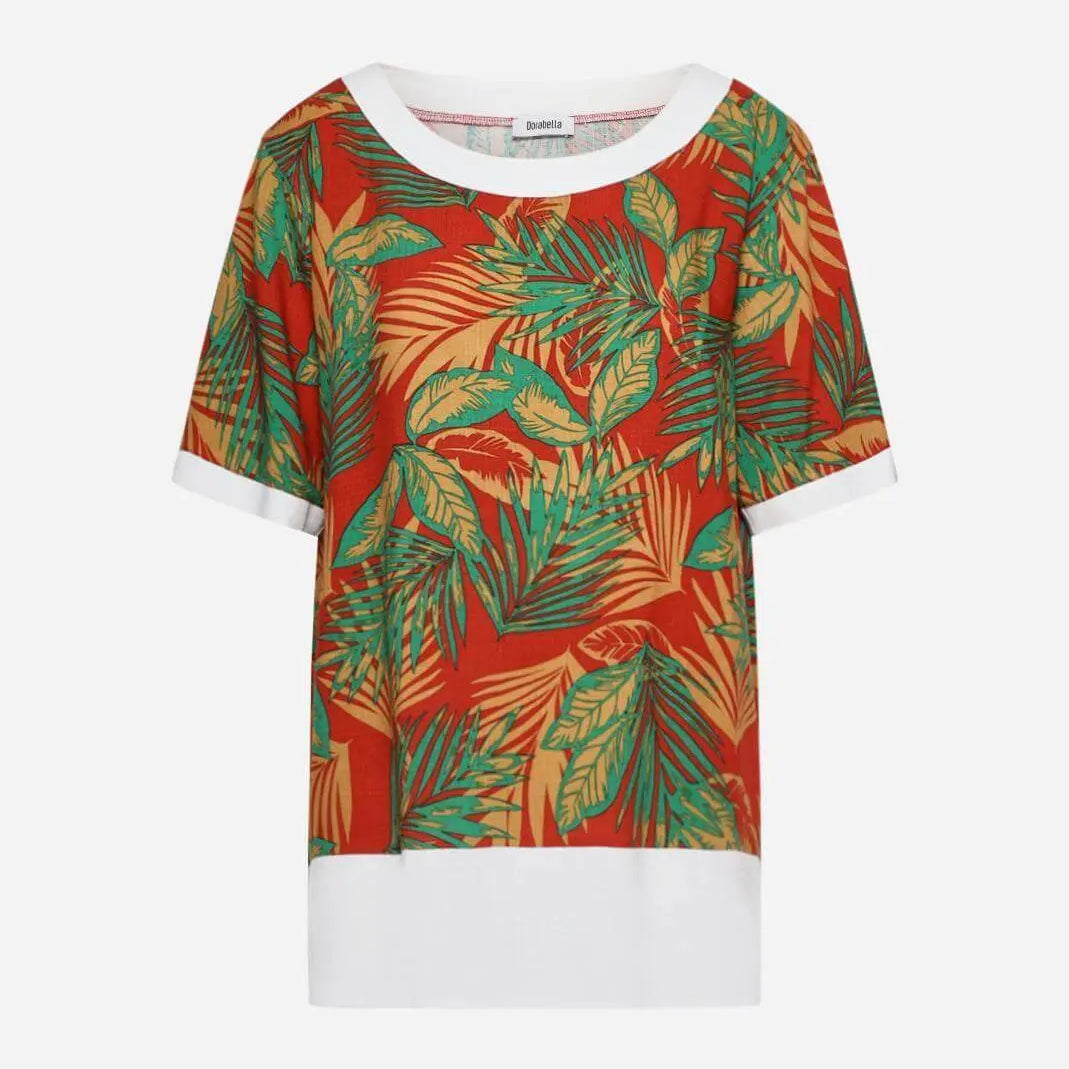 Casacca fantasia ROSSO DORABELLA XXL