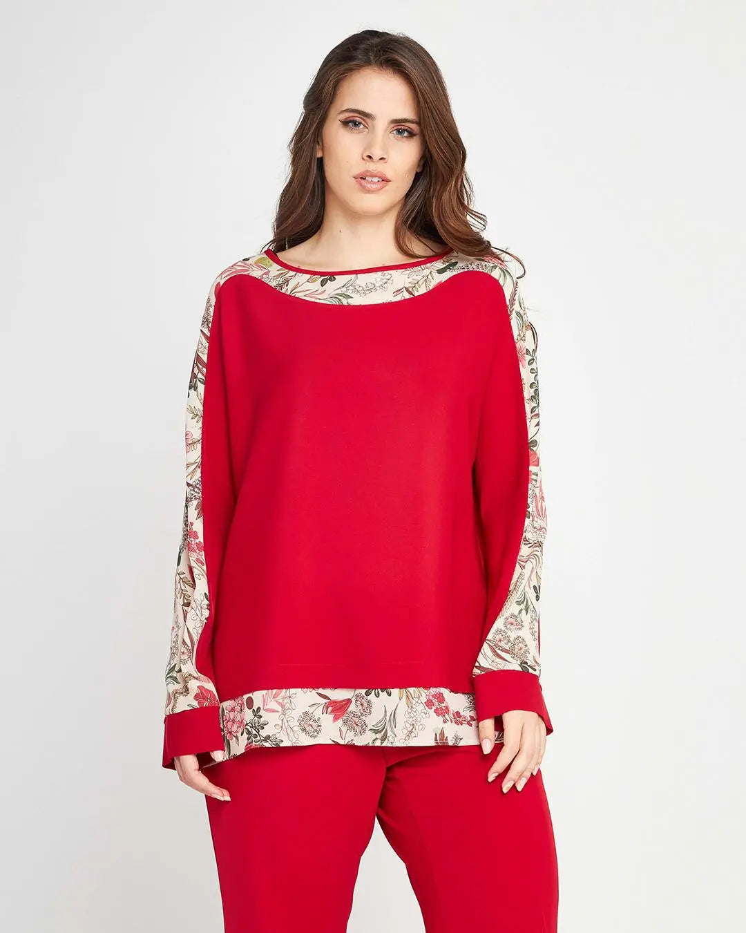 Casacca fantasia Rosso DORABELLA PIU'