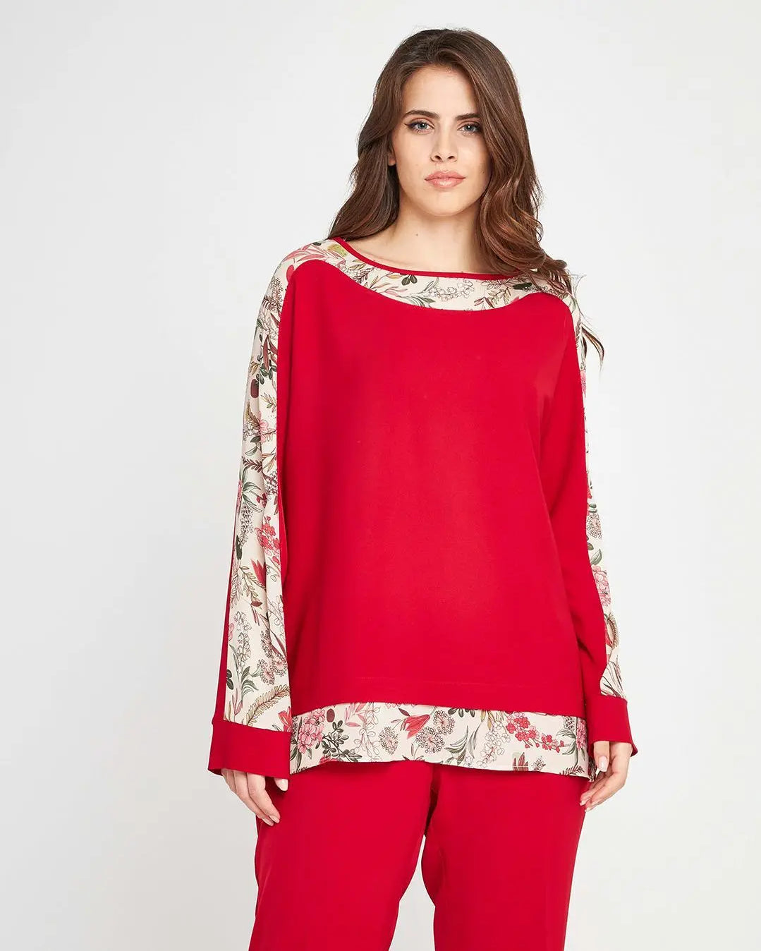 Casacca fantasia Rosso DORABELLA PIU'