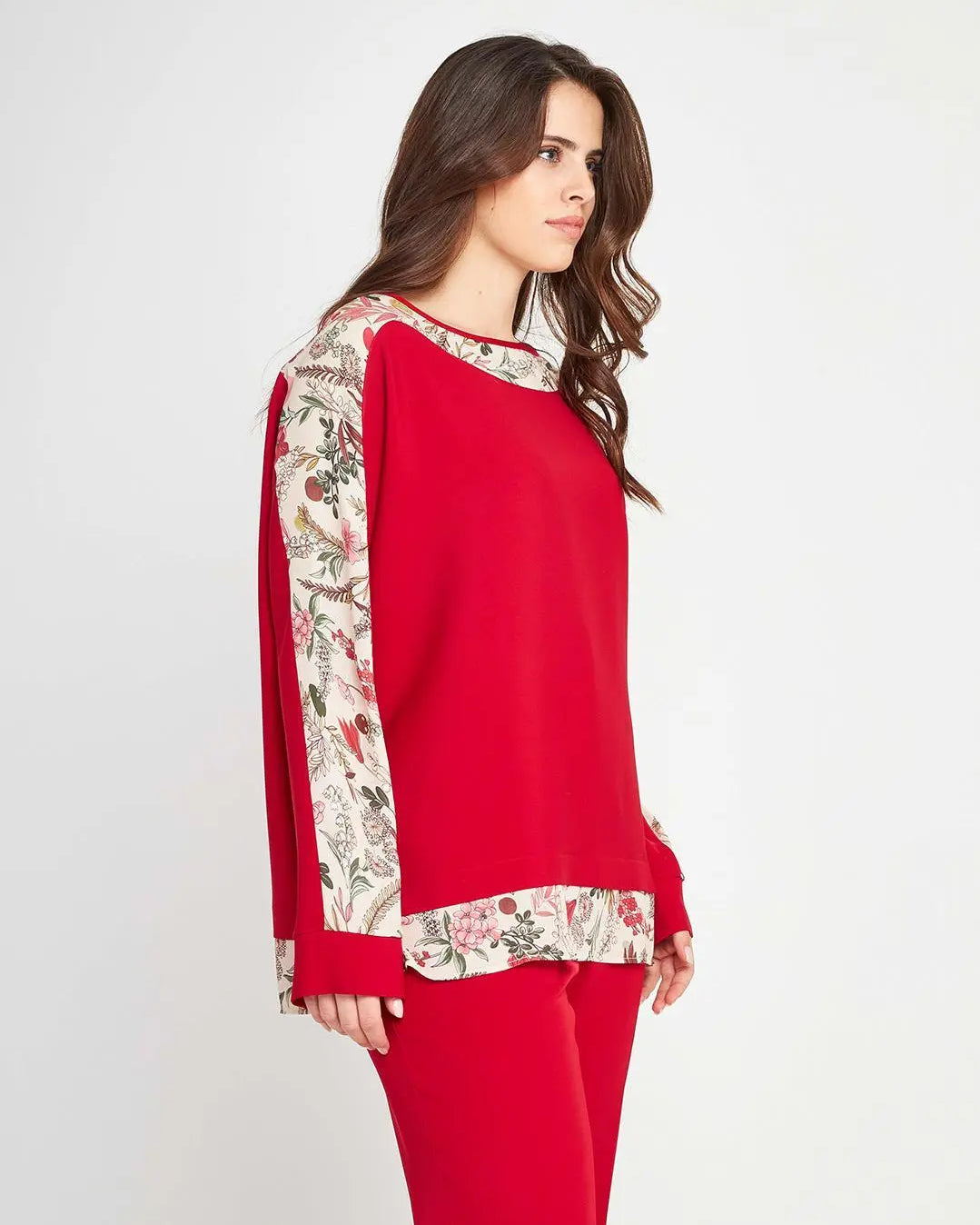 Casacca fantasia Rosso DORABELLA PIU'