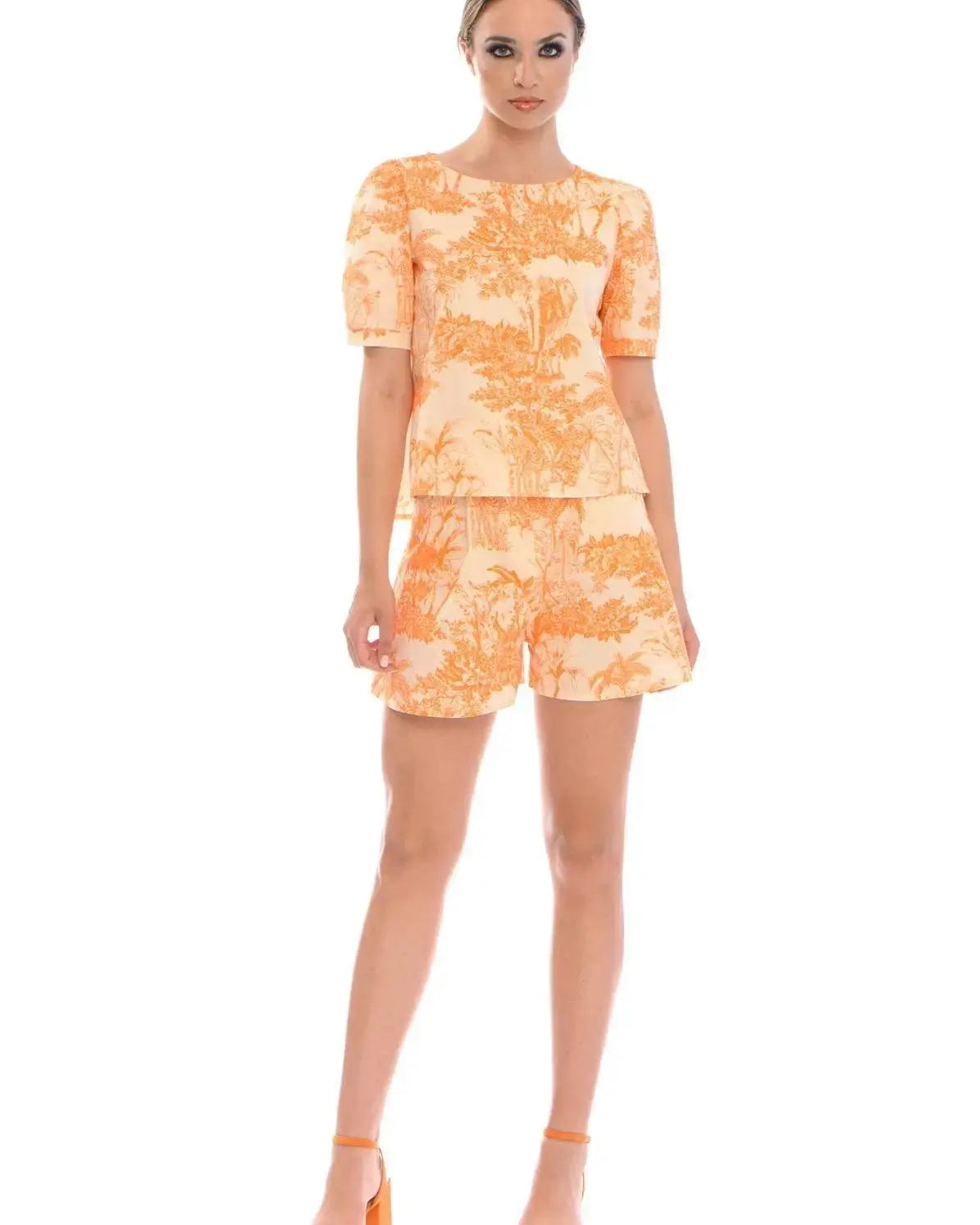 Casacca fantasia wild LIGHT BEIGE - ARANCIONE IRONICA