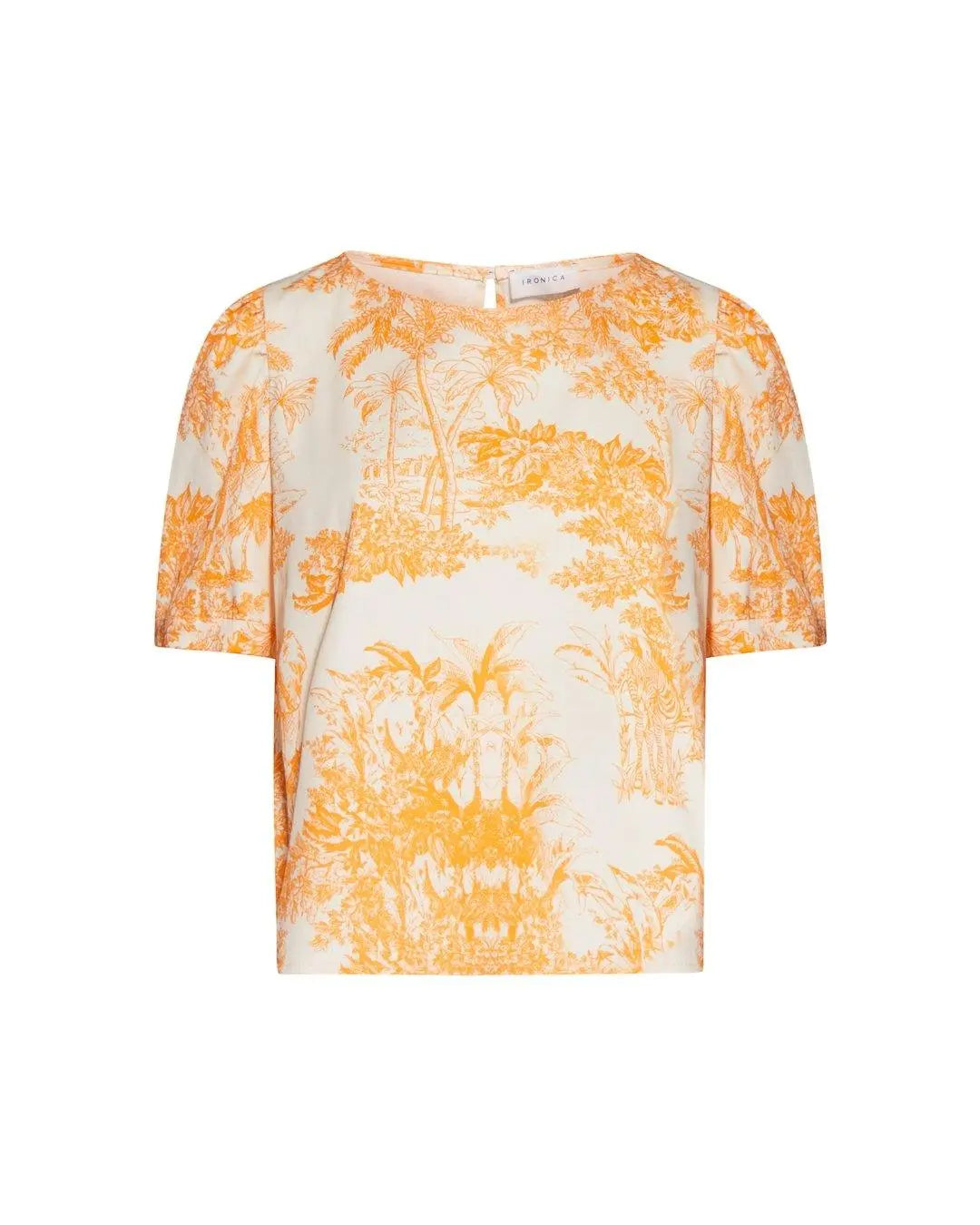 Casacca fantasia wild LIGHT BEIGE - ARANCIONE IRONICA