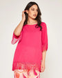 Casacca frange Fucsia DORABELLA