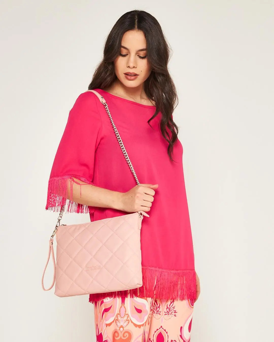 Casacca frange Fucsia DORABELLA