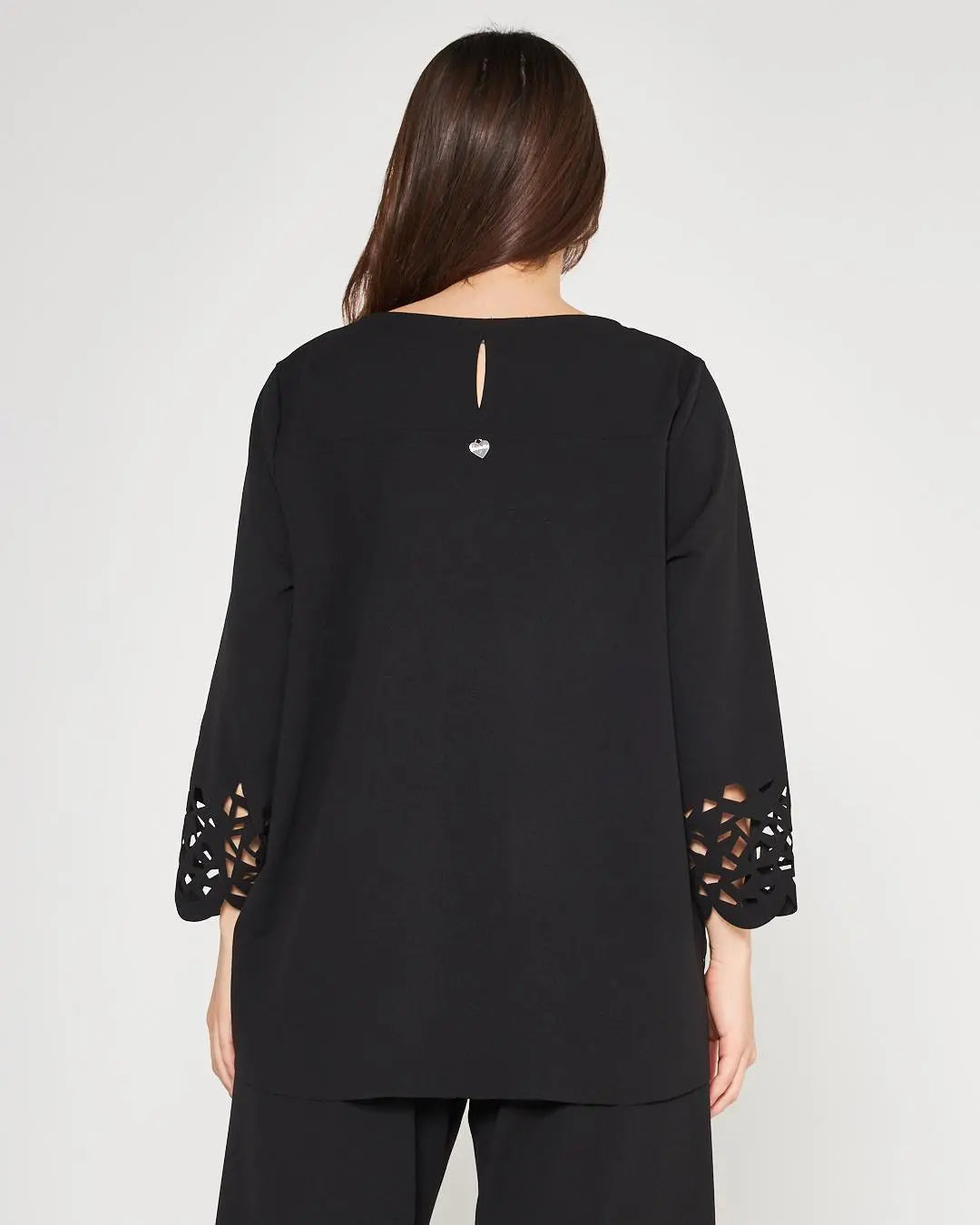 Casacca laserata Nero DORABELLA PIU'