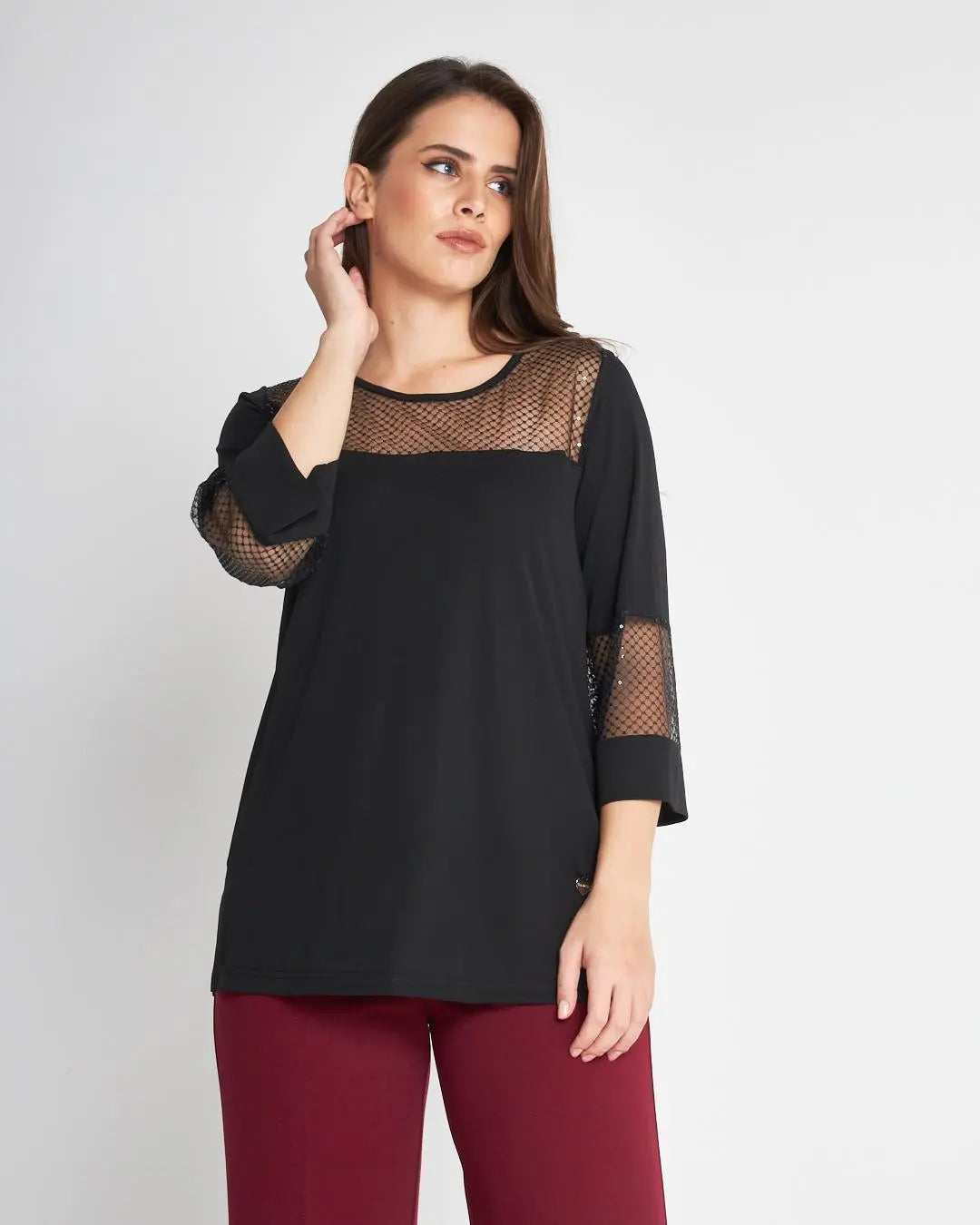 Casacca paillettes NERO DORABELLA