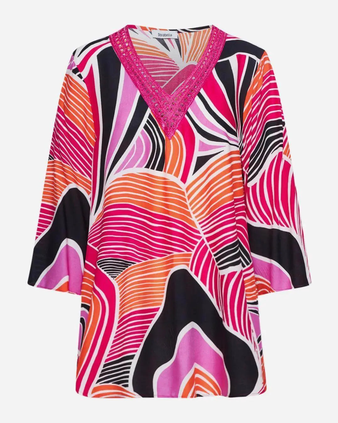 Casacca ricami e paillettes ARANCIO DORABELLA PIU'