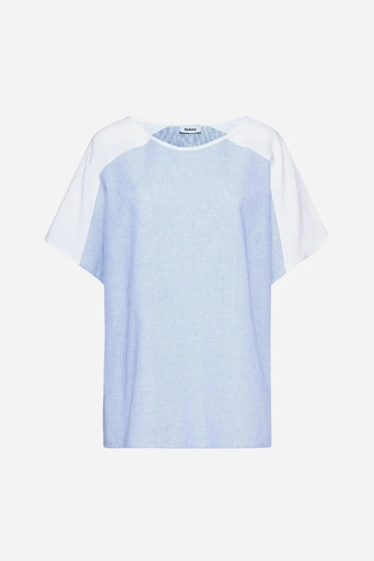 Casacca righe strette BLU-BIANCO DORABELLA