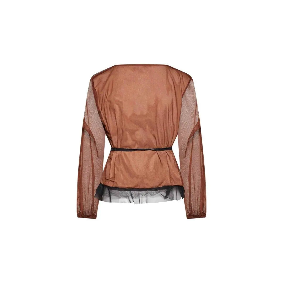 Casacca tulle TABACCO-TABACCO IRONICA