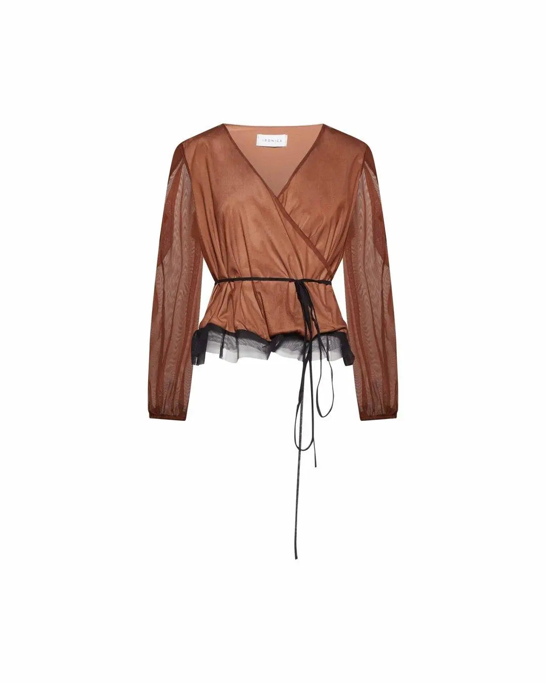 Casacca tulle TABACCO-TABACCO IRONICA