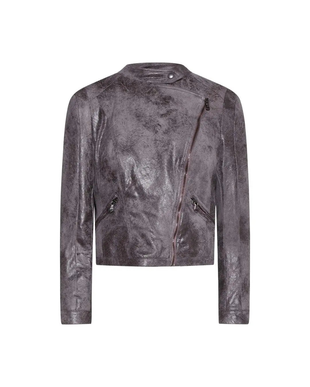 Chiodo ecopelle ANTRACITE IRONICA