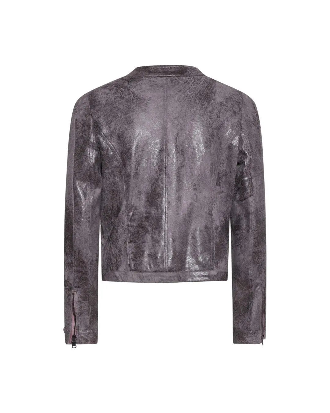 Chiodo ecopelle ANTRACITE IRONICA