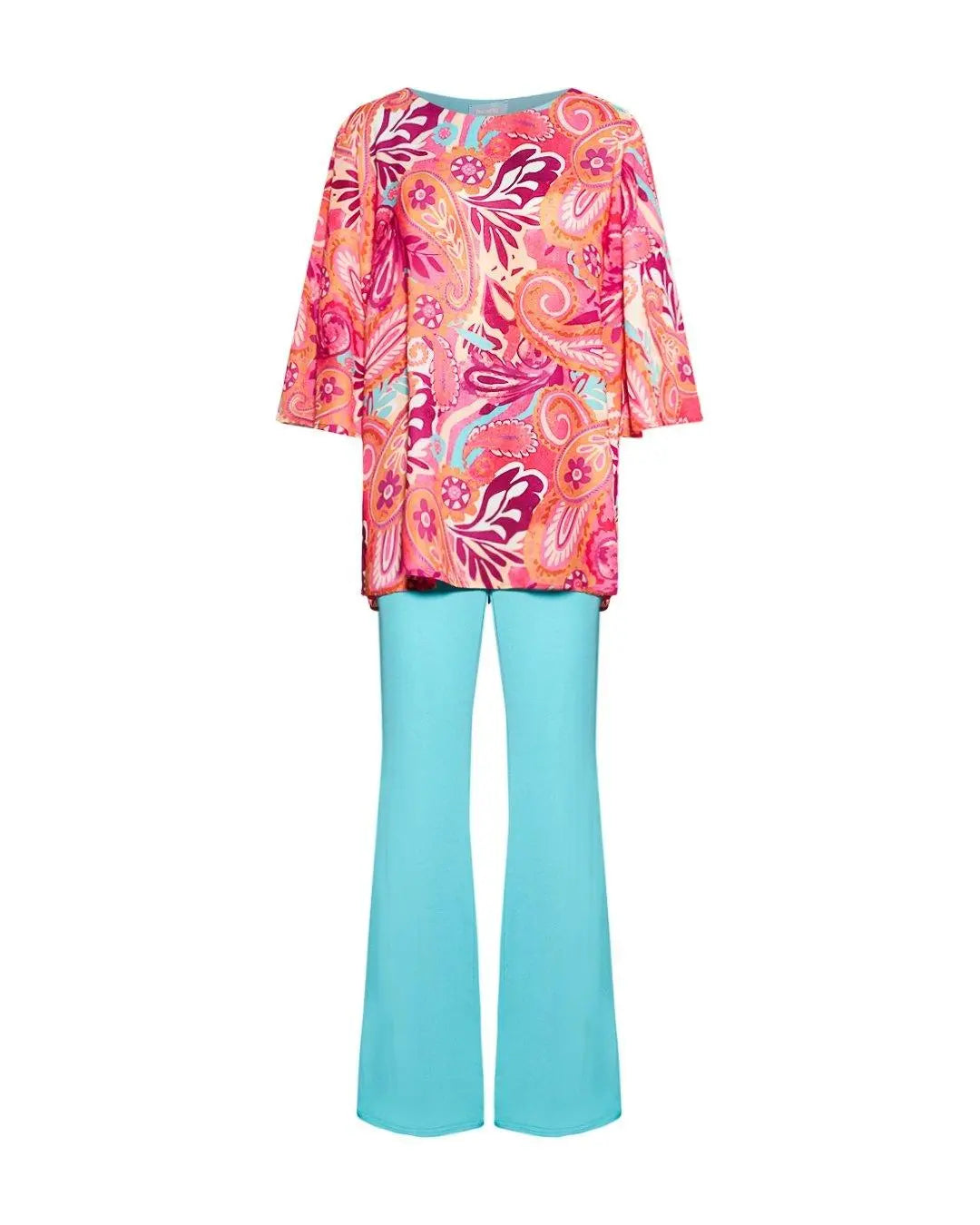 Completo fantasia floreale ACQUA DORABELLA PIU' 49