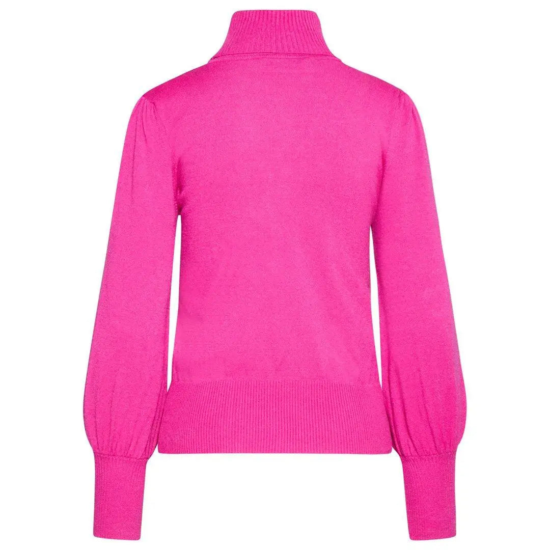 Dolcevita manica a sbuffo FUXIA IRONICA