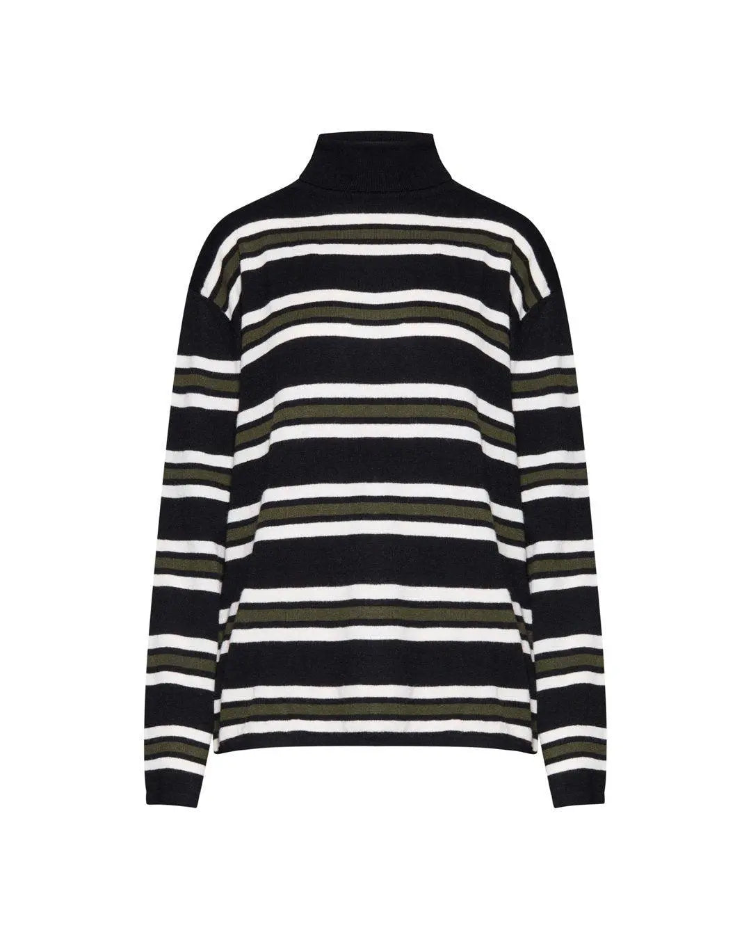 Dolcevita righe NERO-CALCE-VERDE IRONICA