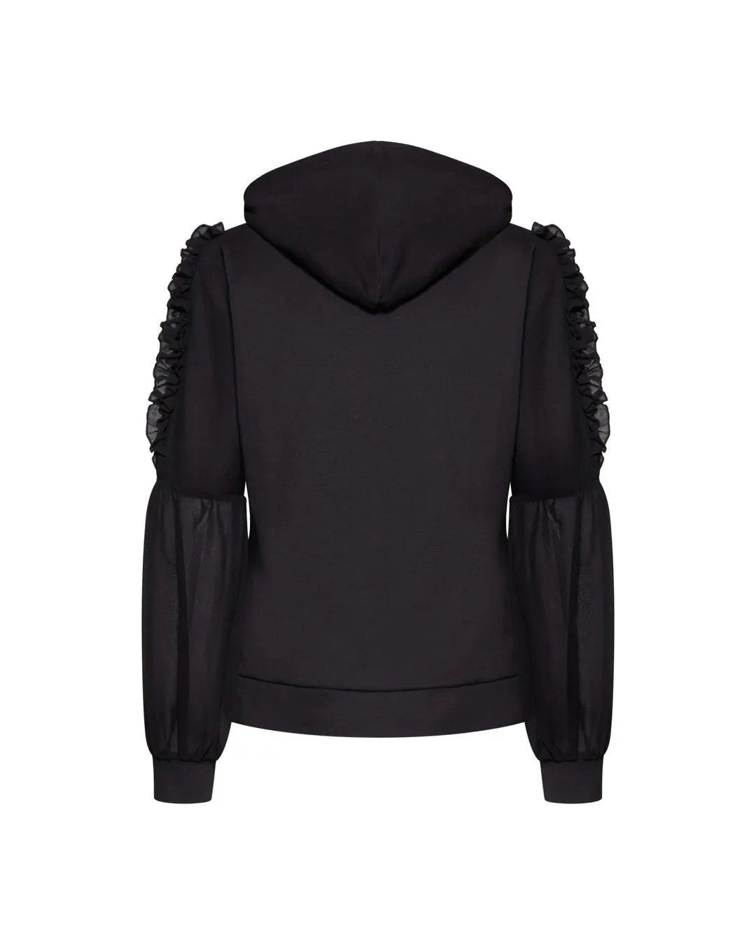 Felpa con cappuccio NERO IRONICA