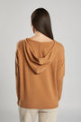 Felpa con cappuccio in maglia CAMMELLO IRONICA