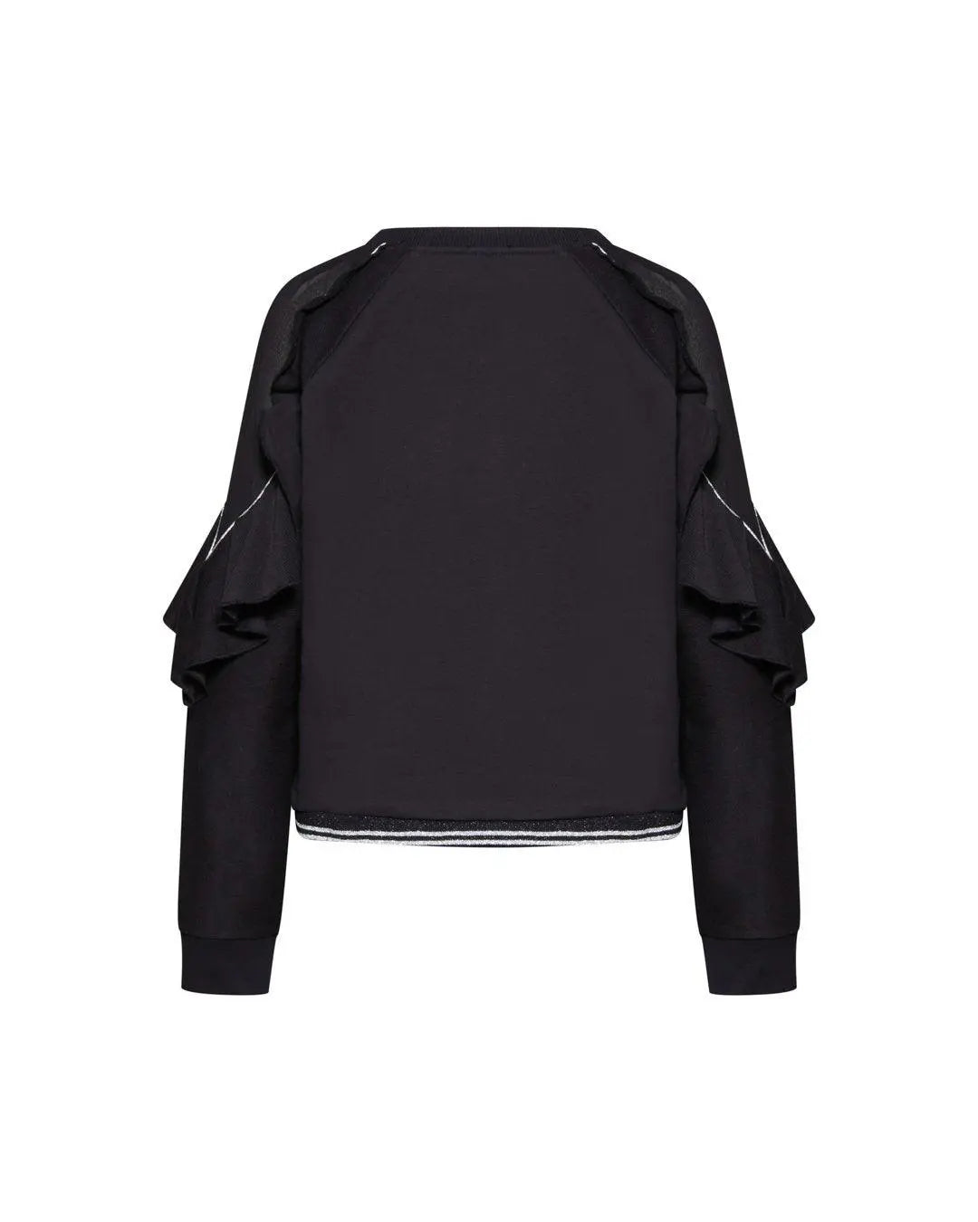 Felpa con scritta NERO IRONICA