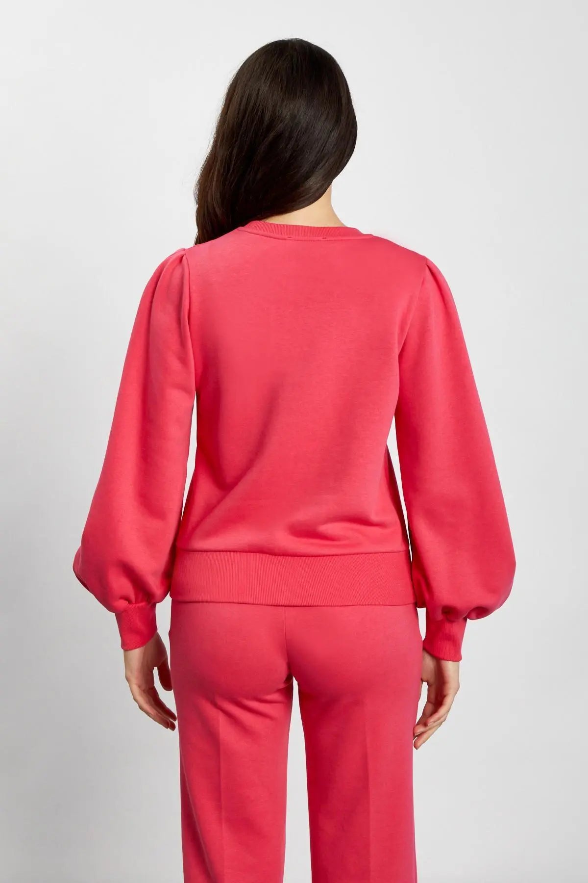 Felpa girocollo MAGENTA IRONICA