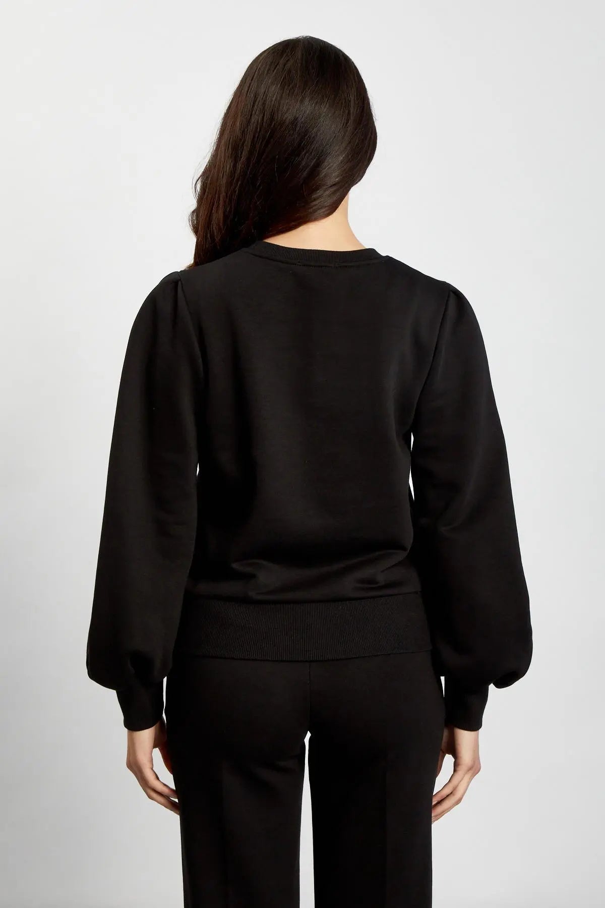 Felpa girocollo NERO IRONICA