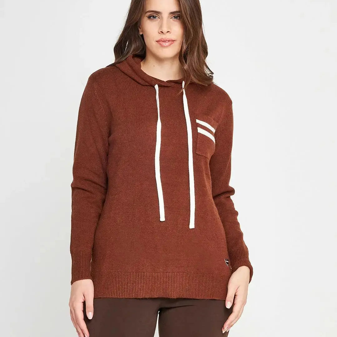 Felpa in maglia CACAO DORABELLA PIU'