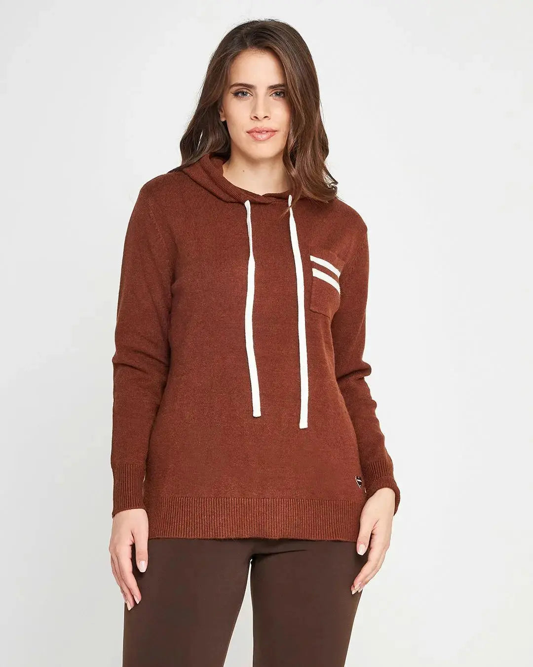 Felpa in maglia CACAO DORABELLA PIU'