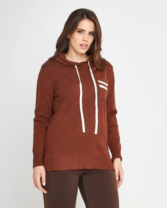 Felpa in maglia CACAO DORABELLA PIU'