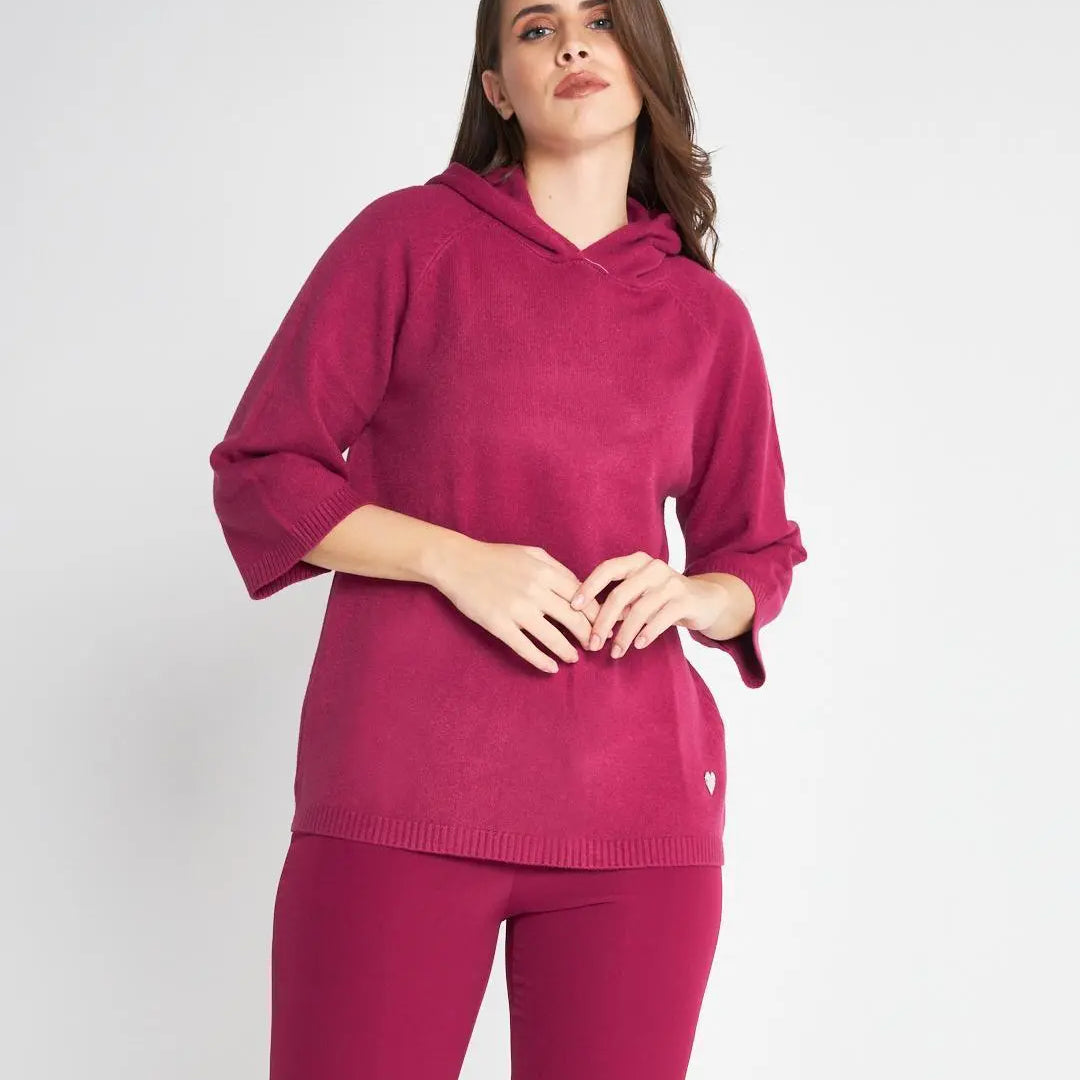Felpa in maglia MAGENTA DORABELLA XL