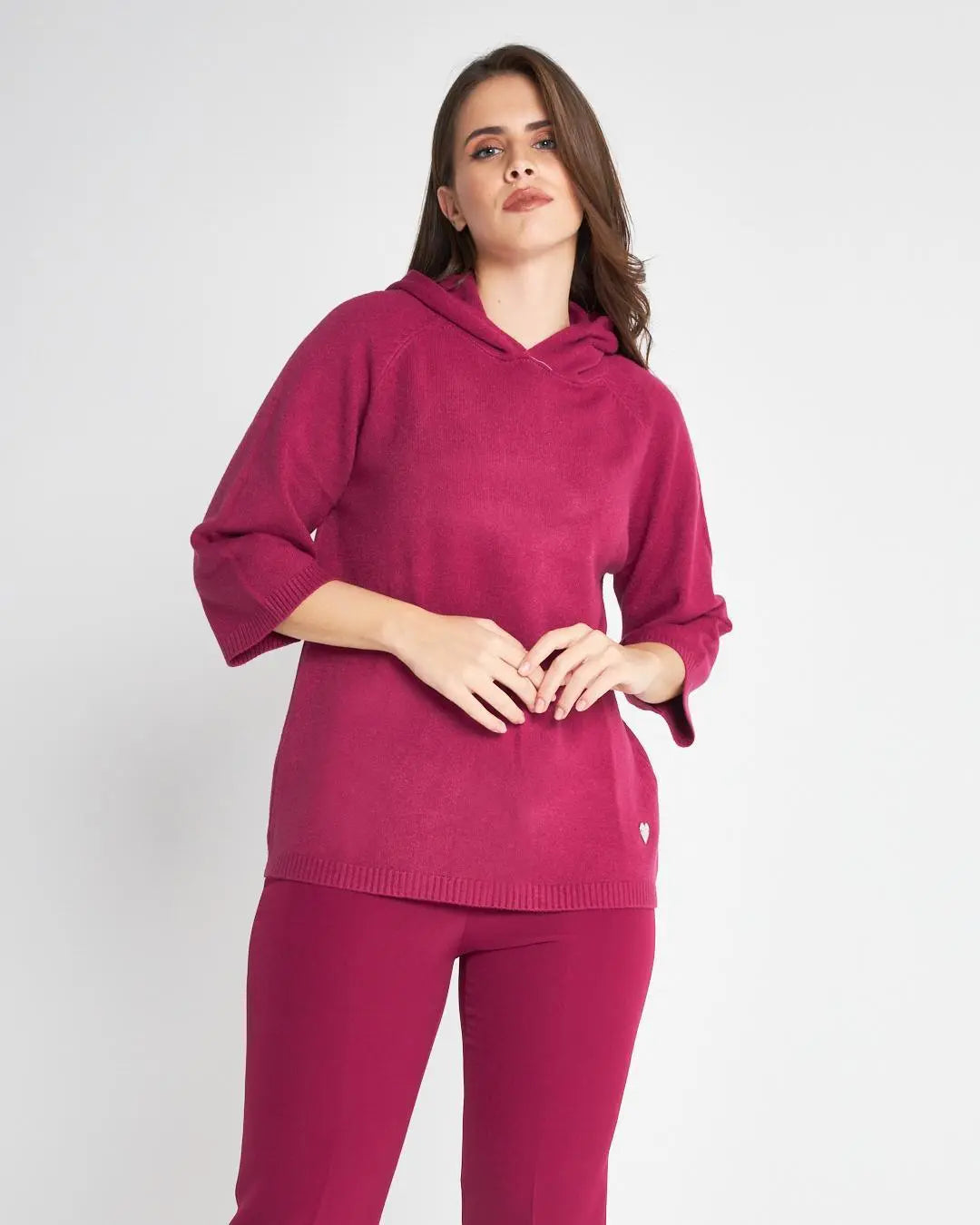 Felpa in maglia MAGENTA DORABELLA XL