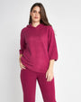 Felpa in maglia MAGENTA DORABELLA