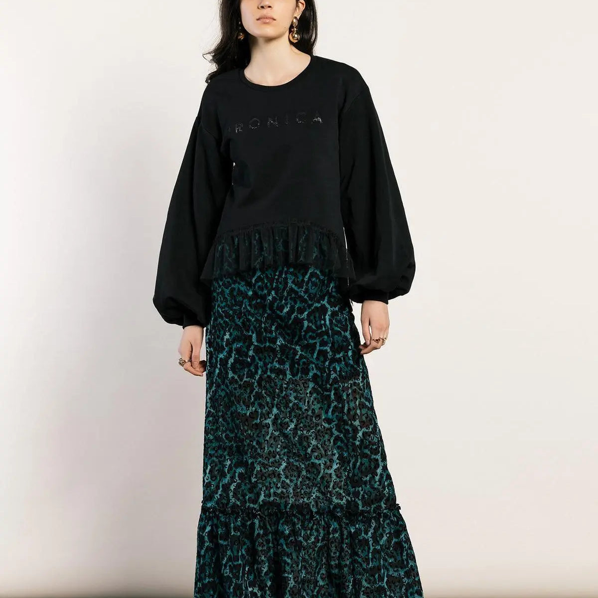 Felpa logata NERO IRONICA XL