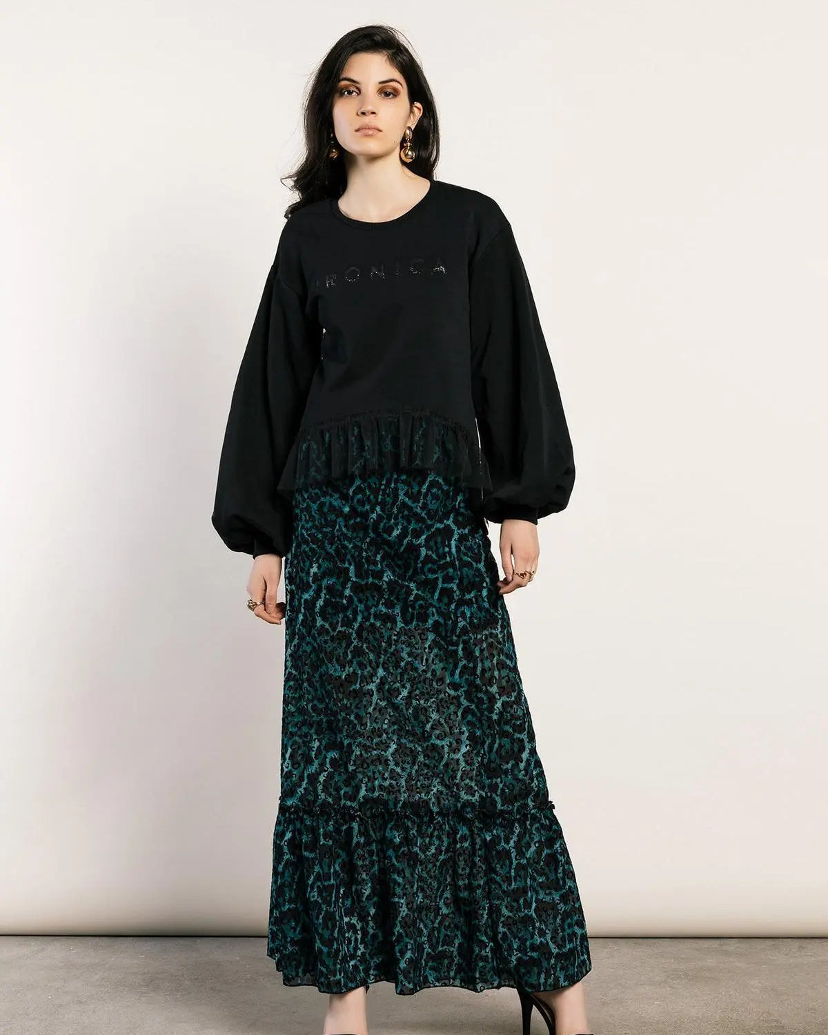 Felpa logata NERO IRONICA XL