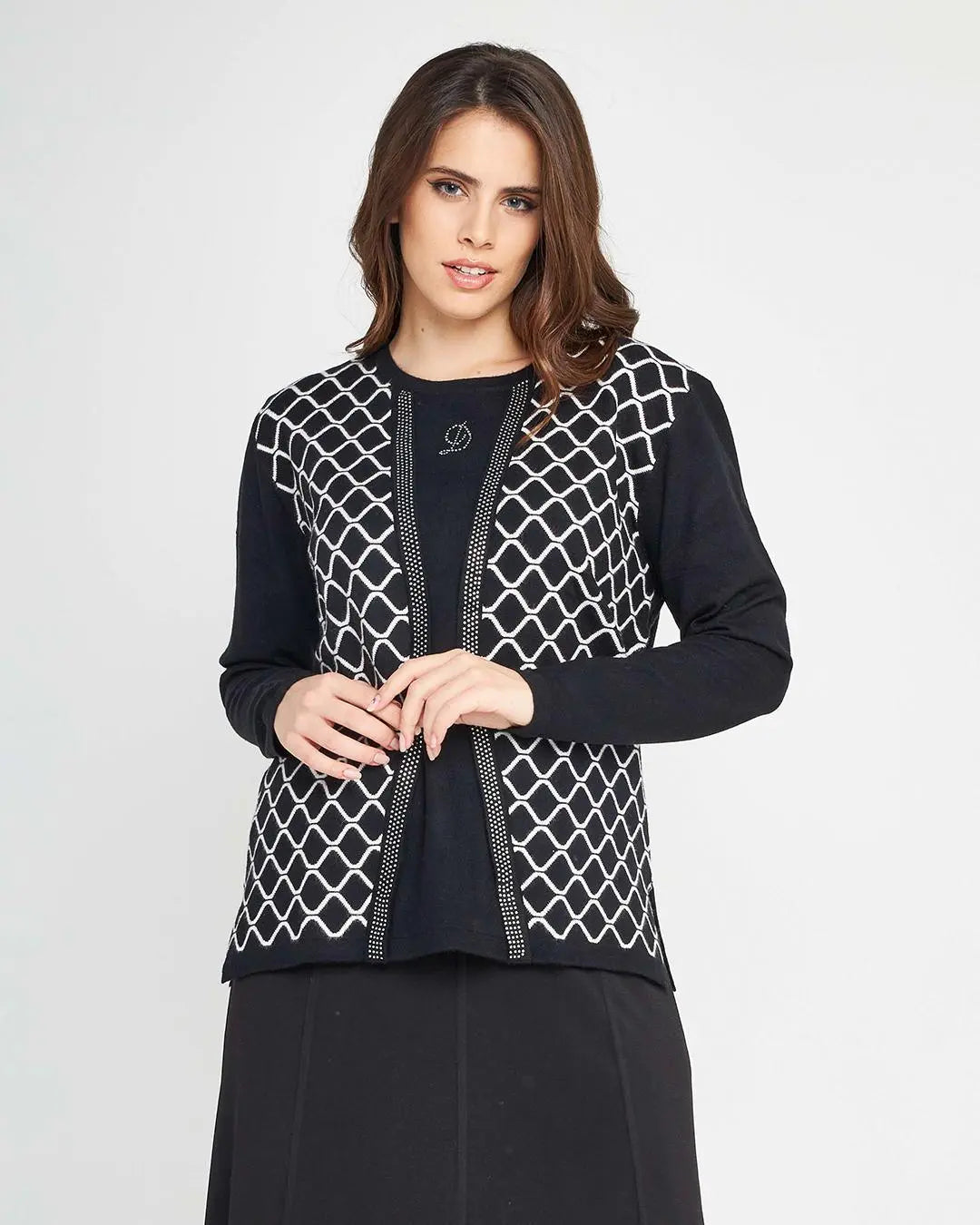 Finto twinset BLACK DORABELLA PIU'