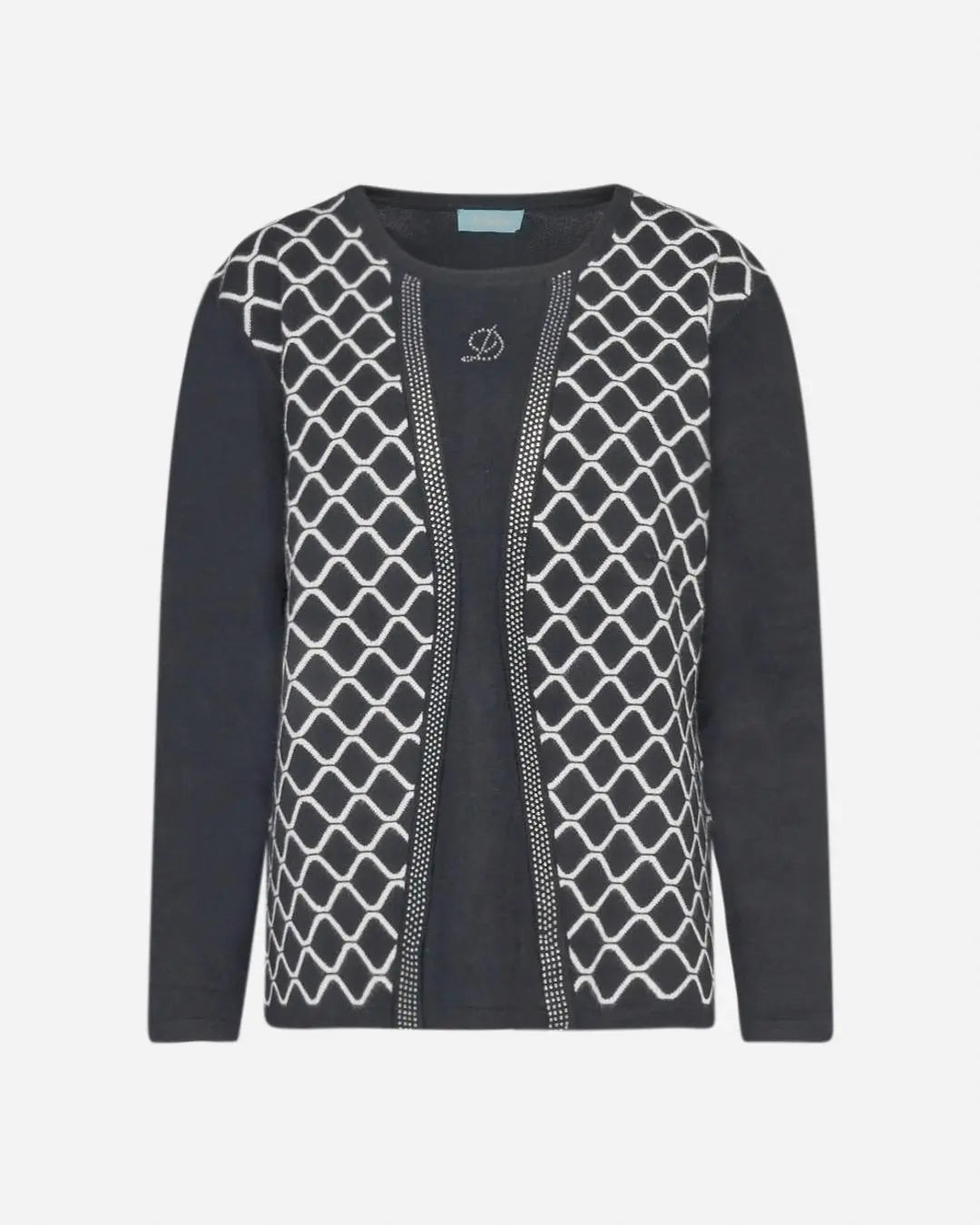 Finto twinset BLACK DORABELLA PIU'