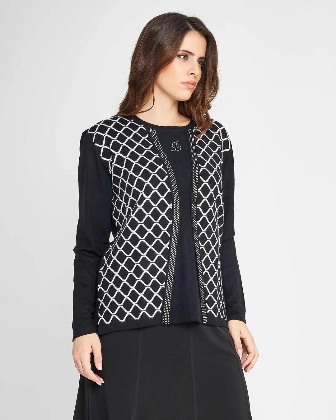 Finto twinset BLACK DORABELLA PIU'