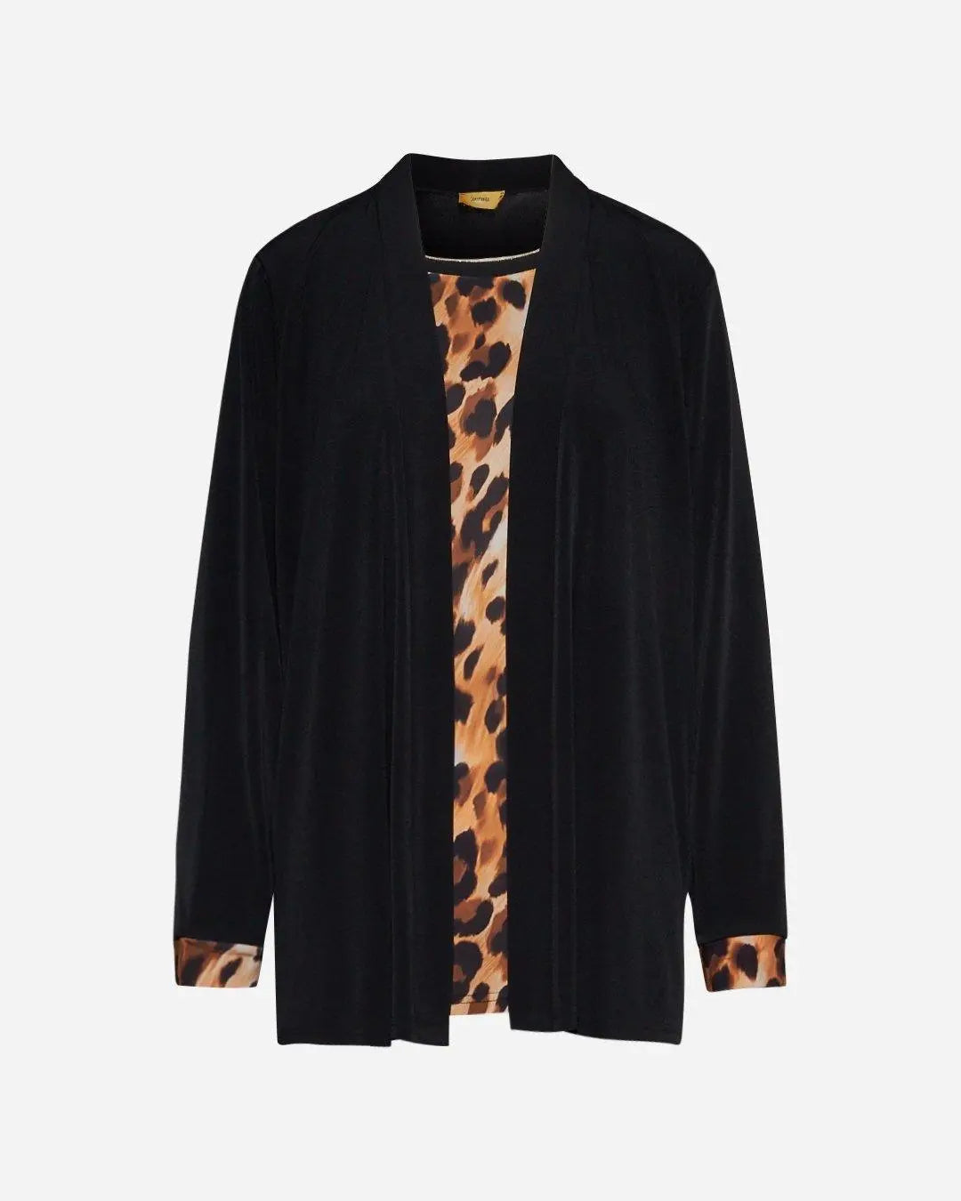 Finto twinset animalier TABACCO DORABELLA PIU'