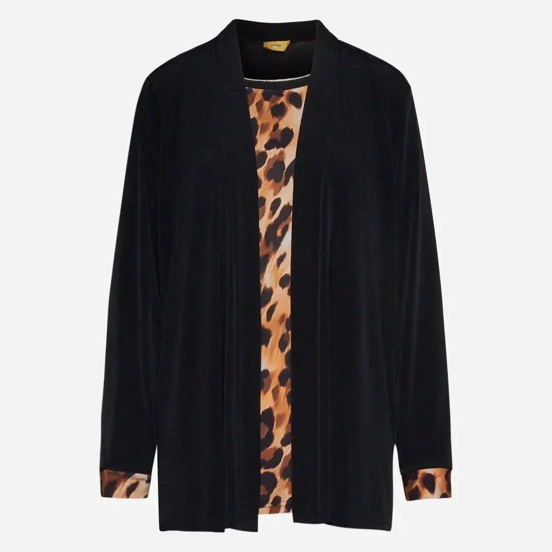 Finto twinset animalier TABACCO DORABELLA PIU'