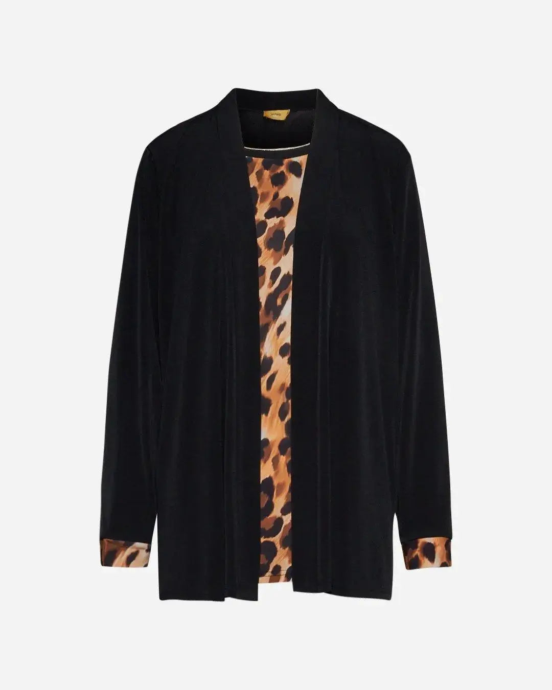 Finto twinset animalier TABACCO DORABELLA PIU'